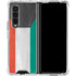 Kuwait Flag Distressed Galaxy Z Fold4 5G Clear Case